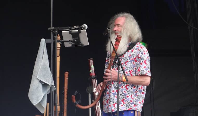 Brian Gulland with his Crumhorn