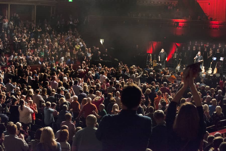 show of hands at Royal albert hall