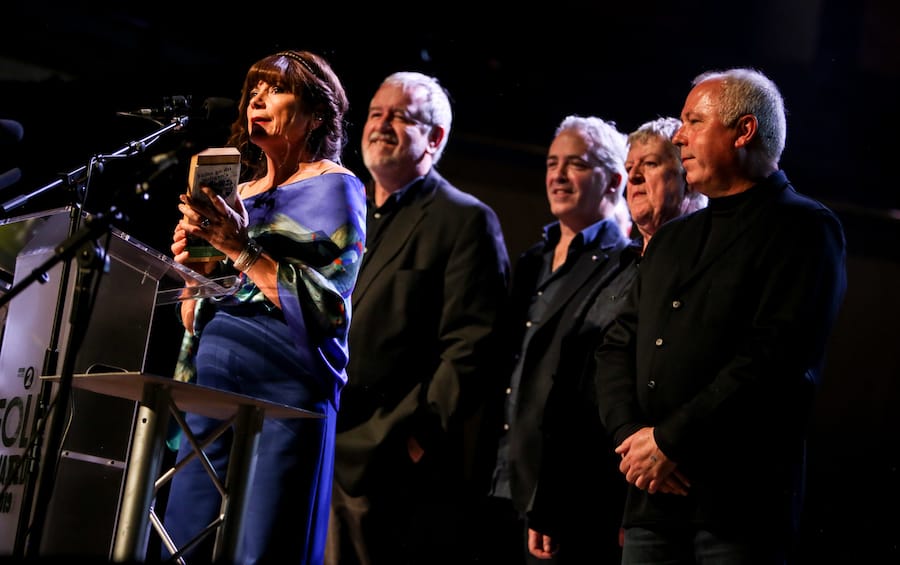Dervish picking up their Lifetime Achievement Award